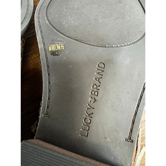 Lucky Brand LK Felisie leopard fringe bootie boots Brown Shoe Zip Up  size 6 - Picture 11 of 13